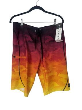NWT O'neill Hyperfreak Heat S-Seam Fade 21" Boardshort Size 30